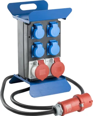 Produktbild von Stark-strom Verteiler 16A 400V Baustromverteiler Kraft-strom Stromverteiler IP44 CE-Zeichen nach VDE-Standart Spritzwassergeschützt