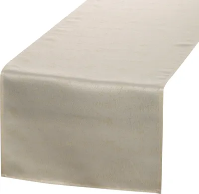 Produktbild von EUROFIRANY | Tischläufer - 40 x 180 cm - cremefarbene Tischdecke - Modern Glatt