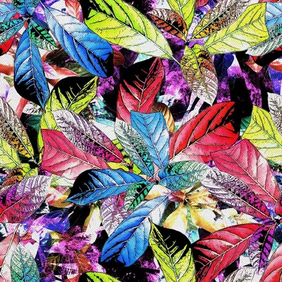 Image de OUTDOOR DECOSTOFFS OXFORD - Motif feuilles d'automne multicolores I DX275