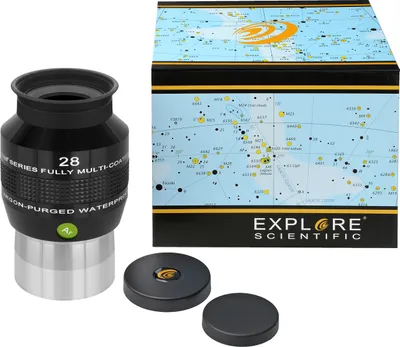 Produktbild von Explore Scientific Okular 28mm 68° wasserdicht Argonfüllung EMD-Mehrschichtvergütung Edelstahlhülse Standard Filtergewinde