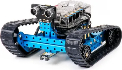 Produktbild von Makeblock mBot Ranger, 3 in 1 Roboterbausatz, 23-teiliges Kettenroboter-Set, ab 8 Jahren