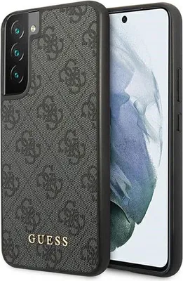 Produktbild von Gehäuse Guess Guhcs23Mg4Gfgr S23+ S916 - Grau Hardcase 4G Metall Gold Logo