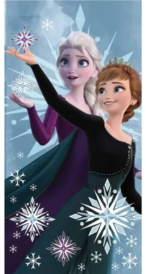Imagen del producto de Toalla de playa de algodón Frozen de Disney, con forro polar y estampado de alta calidad, 70x140 cm