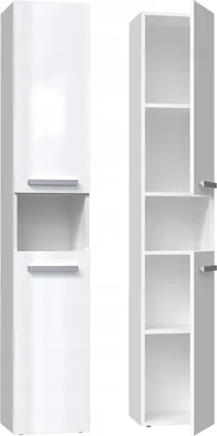 Produktbild von Badezimmerschrank NEL I 31x30xH174 weiß glänzend