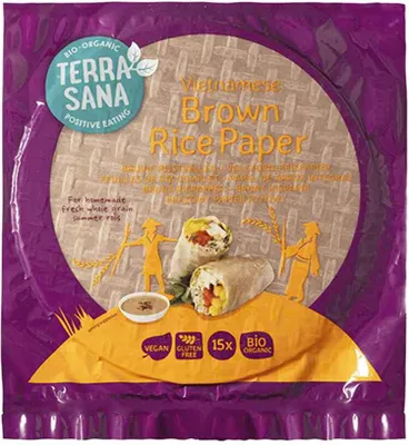 Produktbild von TERRASANA Vollkorn-Reispapier 150g