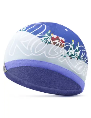 Produktbild von ROCKBROS Kinder Mütze Fahrrad Winter Winddichte Sportmütze Helm Unterziehmütze Elastisch für Jungen Mädchen Fahrrad Ski Blau