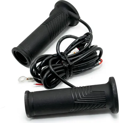 Image de Poignées chauffantes Koso HG-17 22mm 7/8 pouce + 25,4mm 1 pouce L 120mm avec interrupteur intégré noir
