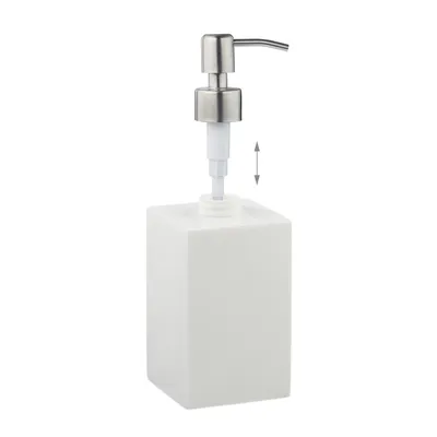 Zdjęcie produktu dla relaxdays Dozownik mydła 10031062_49 biały polyresin 300.0 ml