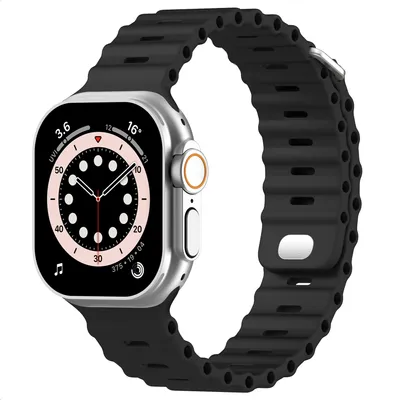 Immagine prodotto di Cinturino Accezz Ocean per Apple Watch | 44/45/46/49 mm - Nero