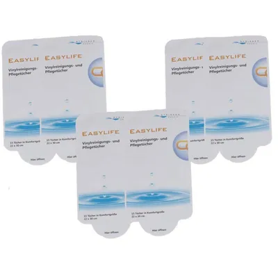 Produktbild von Stricker Chemie - Easylife Vinyl Reinigungs- Pflegetücher ( 6er Pack )