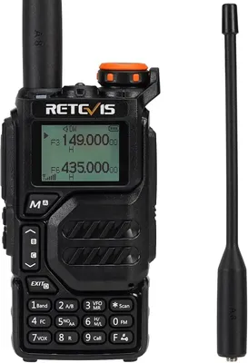 Obrázek produktu pro Retevis RA79 radioamatérská vysílačka, 5W radioamatérská vysílačka pro příjem ve vzdušném pásmu, 1400 mAh dobíjecí ruční vysílačka pro lov, cestování, turistiku, vysílačka s dlouhým dosahem (1 kus)