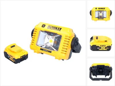 Immagine prodotto di DeWalt DCL 077 Lampada da lavoro a LED ricaricabile 12 V 18 V 2000 lm IP54 + 1x batteria ricaricabile 5,0 Ah - senza caricabatterie