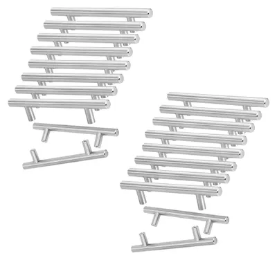 Produktbild von 20 Edelstahlgriffe 64mm für Küchenschränke - Möbelgriffe in Silber