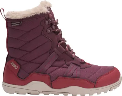 Produktbild von Damen High-Top-Schuhe Burgunderrot warm wasserabweisend Schnürer AEWFIGG