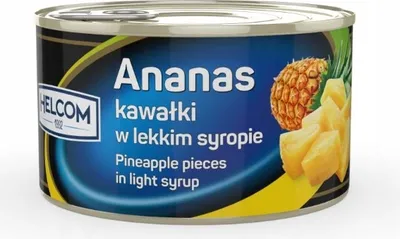 Produktbild von Helcom Ananasstücke in leichter Sirup, 227g