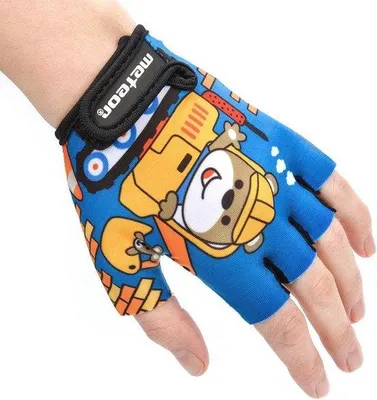 Produktbild von Famanu Fahrradhandschuhe Halbe Finger für Kinder - Atmungsaktiv und Bequem