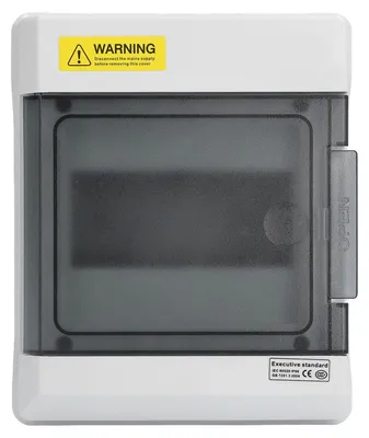Obrázek produktu pro Rozvaděč elektrický - 6-cestný, montáž na DIN lištu, stupeň krytí IP66 (vodotěsný), určený pro vnitřní i venkovní použití