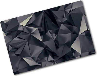 Produktbild von Tulup Glas Herdabdeckplatte - 80x52 cm - Glaskeramikkochfeld-Abdeckung Spritzschutz Glasabdeckplatte - Einteilig - Sonstige - Abstraktes - Schwarz