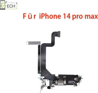 Produktbild von Ladebuchse für iPhone 14 Pro Max Anschluss Connector Flex USB Weiß