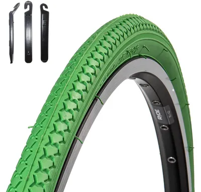 Produktbild von 1 x Roverstone Fahrradreifen 37-630 (27 x 1 3/8) Grün inkl. Reifenheber