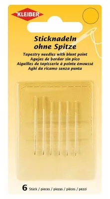 Produktbild von KLEIBER Sticknadel-Set abgerundete Spitze 6-teilig