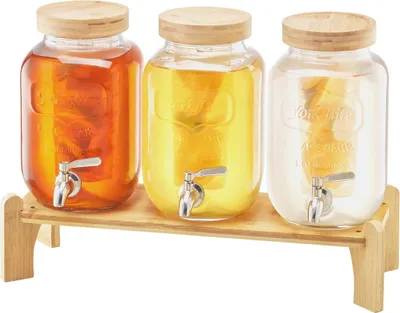 Immagine prodotto di Distributore di bevande Distributore di bevande da 3,8 litri per feste Bicchiere con supporto 3 pezzi