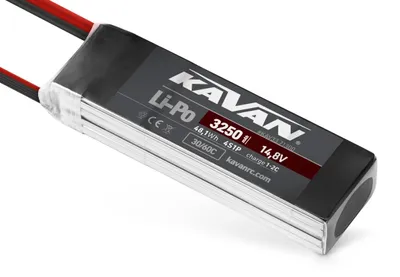 Imagen del producto de Baterías Kavan de 3250 mAh, 14 8V, 30/60C para modelismo