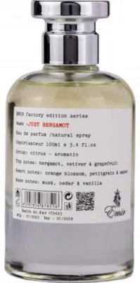 Immagine prodotto di Emir Just Bergamot Factory Edition eau de parfum unisex 100 ml