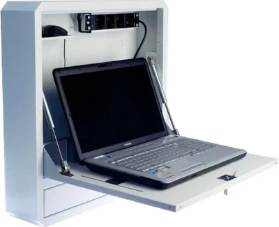 Produktbild von Techly ICRLIM01W2, Weiß, Stahl, 48,3 cm (19"), Schlüssel, 596 mm, 127 mm