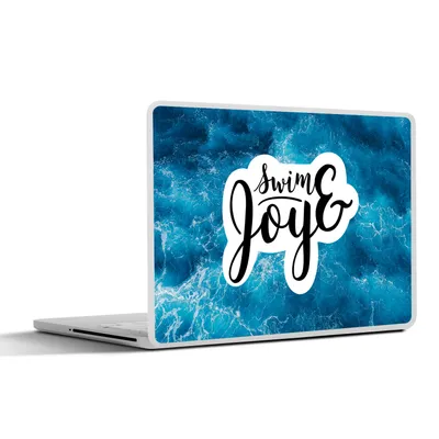 Produktbild von MuchoWow® Laptop Aufkleber Sticker Cover Meer - Wellen - Zitate 32.5x23.5 cm - Sticker für Laptop - Selbstklebend
