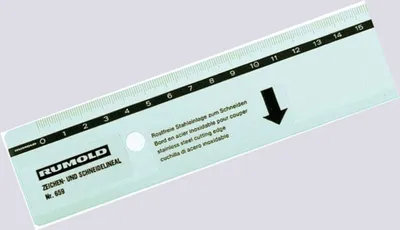 Produktbild von Zeichen- und Schneidelineal Aluminium, 30 cm, Tuschefacette rutschfest