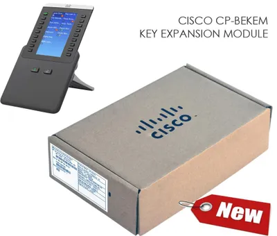 Produktbild von Cisco IP Phone 8800 Key Expansion Module, IP-Telefon, Grau, Kabelloses Mobilteil, TFT, 10,9 cm (4.3"), 480 x 272 Pixel