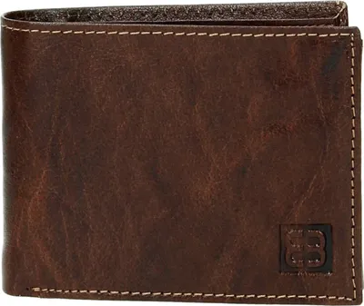 Produktbild von Geldbörse-Portmonee-Geldbeutel-Leder-Braun Dunkel Querformat-9x11x2,5cm-Bowatex