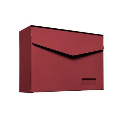 Produktbild von MEFA Briefkasten Letter 113 + Namensschild Schloss Postkasten rot 312x430x178 mm