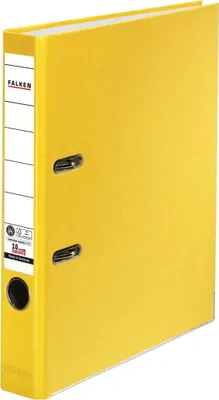 Produktbild von Falken 25x Recycolor Farb Ordner A4 Rücken 50mm Rückenschild Gelb 11286333F