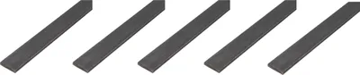 Produktbild von Alberts 5 x Flachstange, Stahl roh, 30 x 2 mm, Länge 1 m