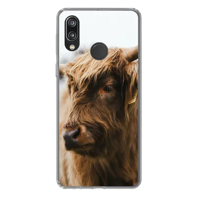 Produktbild von MuchoWow® Handyhülle Schutzhülle Hülle für Huawei P20 Lite (2020) Schottischer Highlander - Tiere - Hörner Silikon Softcase Handy Hülle - Kartenhalter