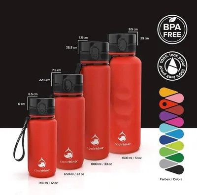 Produktbild von Trinkflasche für Sport, Outdoor-Aktivitäten und Fitness, auch für Kinder, auslaufsicher und BPA-frei