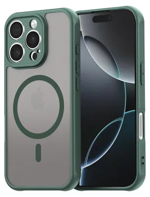 Zdjęcie produktu dla Techsuit – HaloFrost II MagSafe – etui ochronne do iPhone'a 16 Pro – zielone