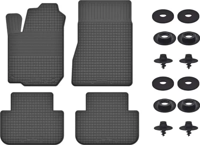 Produktbild von Gummimatten Mit Stoppern Für: Fiat Doblo Iii (2021-) Schwarz Set