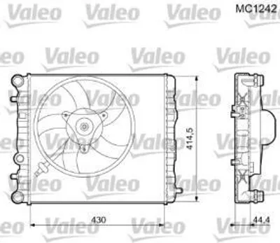 Produktbild von VALEO Kühler, Motorkühlung  733062