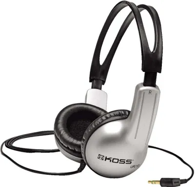 Obrázok produktu pre Koss UR/10, Kábel, 60 - 20000 Hz, Hudba, Slúchadlá, Čierna, Strieborná