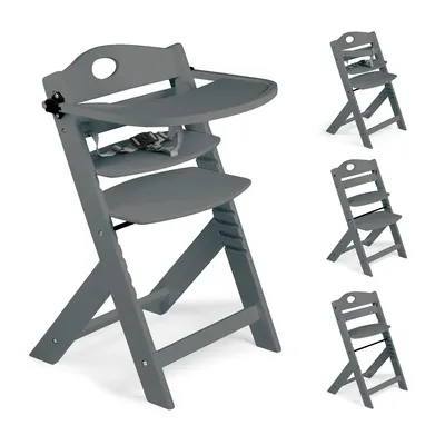 Produktbild von BabyGo Treppenhochstuhl Family PRO grau, inkl. Tisch