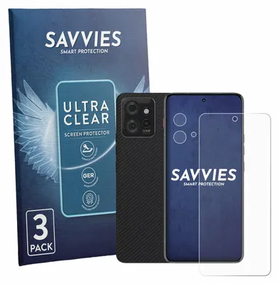 Produktbild von 6x Für Motorola ThinkPhone (Display+Kamera) Schutzfolie Savvies Displayschutz Display Schutz Folie Klar Transparent