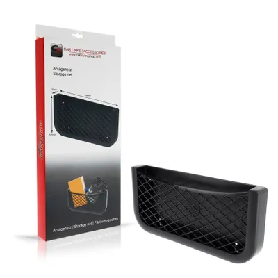 Immagine prodotto di HR 10511201 Rete di contenimento - autoadesiva - fissaggio a vite - dimensioni: 258 x 121 x 29 mm - nero