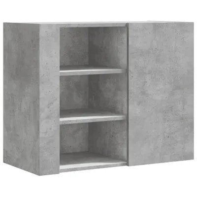 Obrázek produktu pro vidaXL Nástěnná police betonová šedá 75x35x60 cm materiál na bázi dřeva