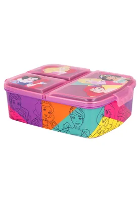 Produktbild von Disney Princess Kinder Brotdose Lunchbox mit 3 Fächern & tollem Design