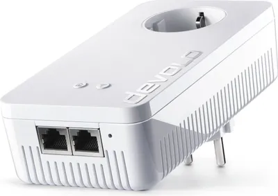Produktbild von Devolo dLAN 1200+ WiFi, 1200 Mbit/s, IEEE 1901, IEEE 802.11a, IEEE 802.11ac, IEEE 802.11b, IEEE 802.11g, IEEE 802.11n, IEEE 802.3, IEEE..., Typ F, Gigabit Ethernet, 10,100,1000 Mbit/s, Wi-Fi 4 (802.11n)