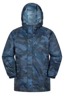 Produktbild von Mountain Warehouse - "Pakka" Jacke, wasserfest für Kinder MW5196 (128) (Dunkelblau)