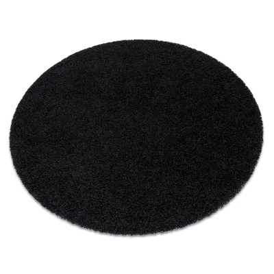 Immagine prodotto di Tappeto SOFFI cerchio shaggy 5cm nero nero ruota 160 cm